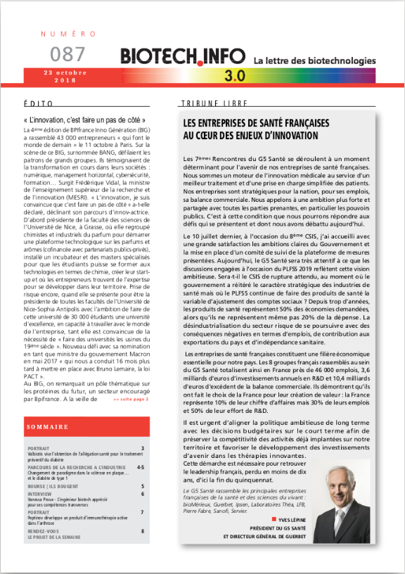 biotech info couvs bti newsletter new une